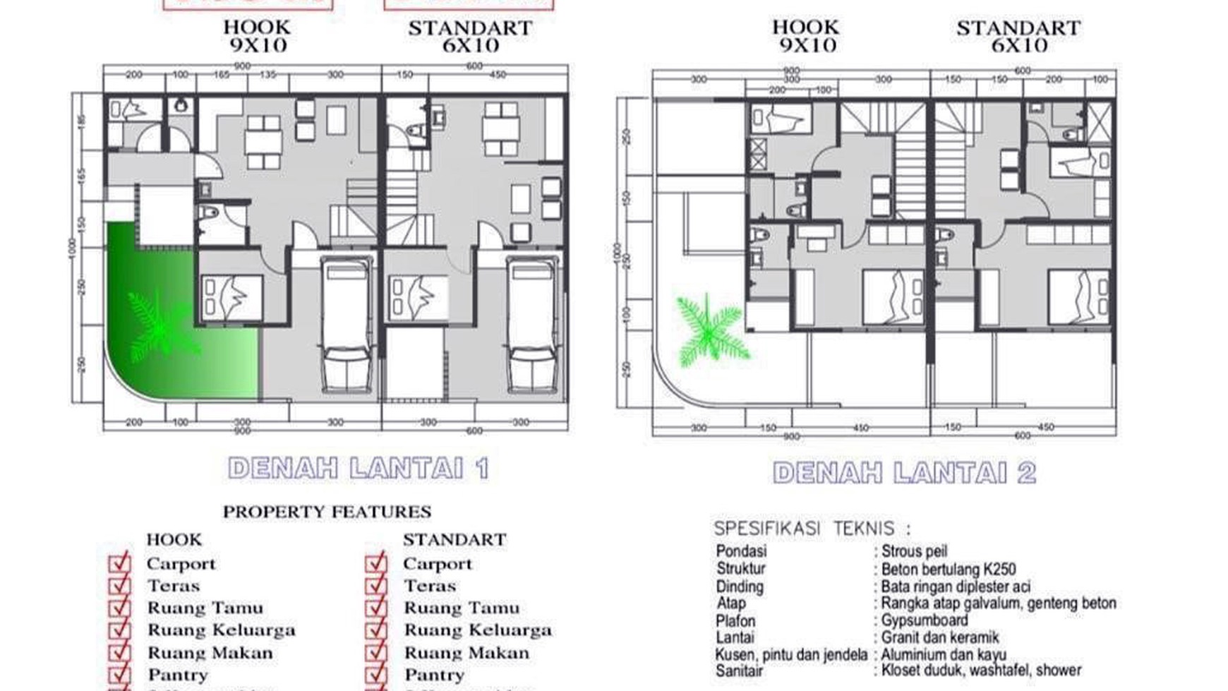 Rumah Baru Gress di Gading Pantai Surabaya Timur, Minimalis, 2 Lantai, Hook/Pojokan