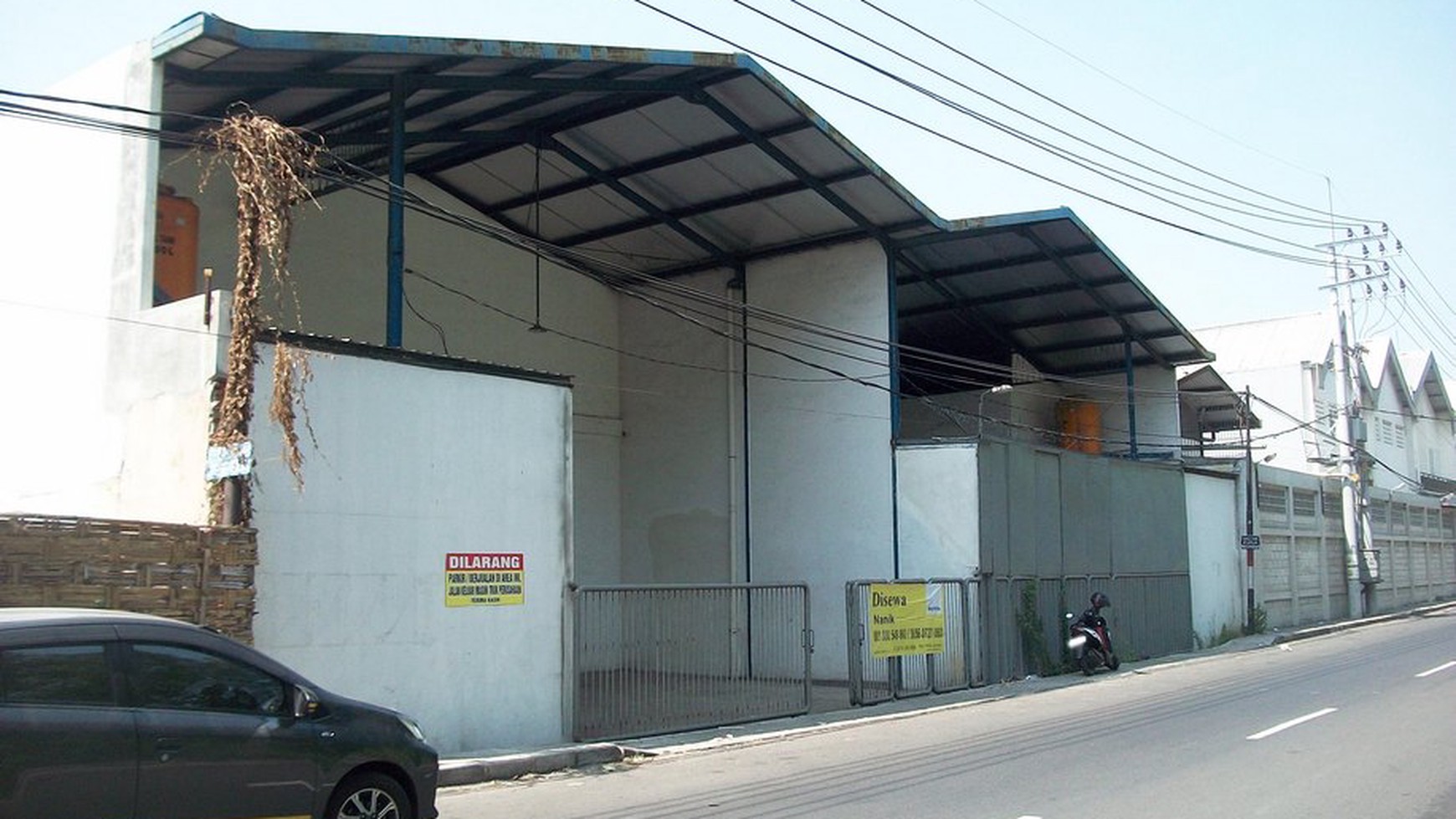 Gudang di Jl. Industri Sruni Gedangan Sidoarjo, Nol Jalan Raya Frontage Sidoarjo, SIAP PAKAI !!! (min sewa 2 tahun)