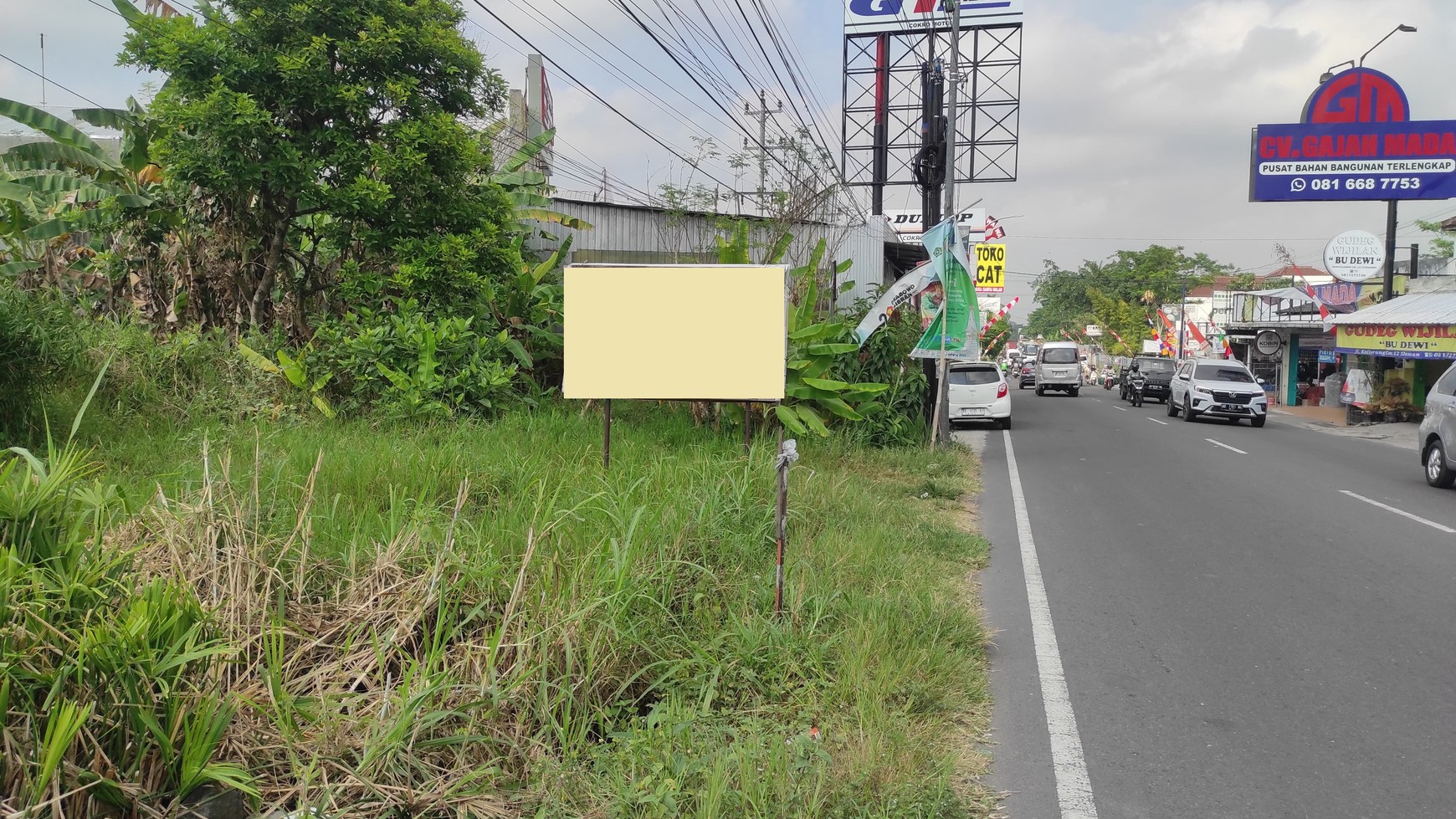 Tanah Luas 2614 Meter Persegi Lokasi Strategis di jl Kaliurang 