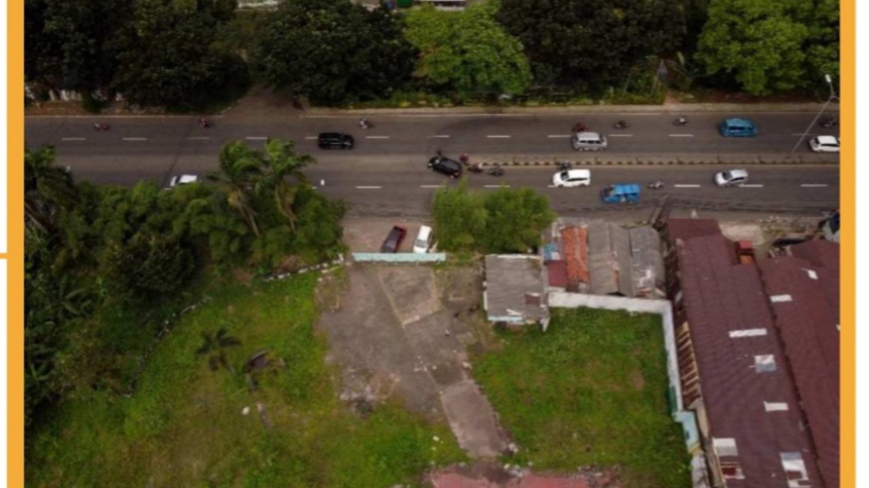 Lahan  Luas 1 Hektar di Jl. Raya Bogor KM 46 Nanggewer Cibinong Bogor 