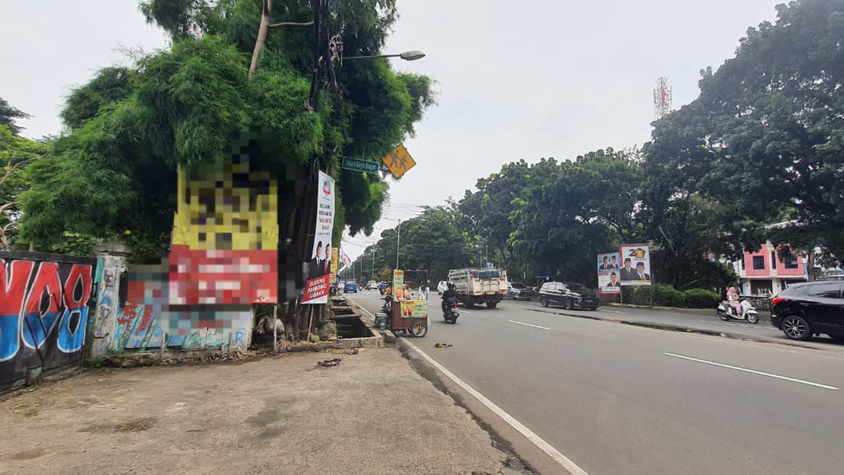 Lahan  Luas 1 Hektar di Jl. Raya Bogor KM 46 Nanggewer Cibinong Bogor 