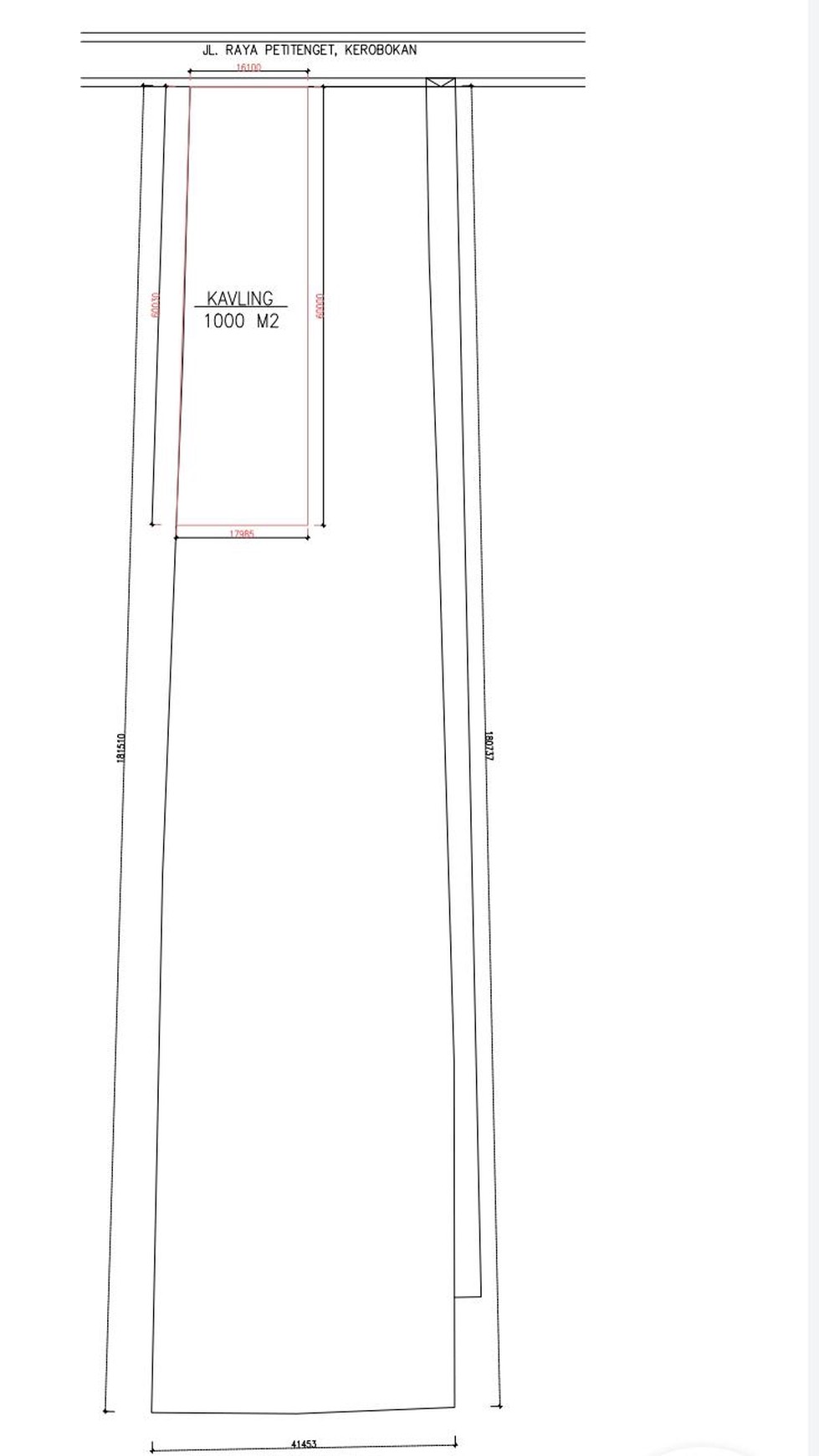 Land Leasehold  In Demand Area Petitenget Main Road