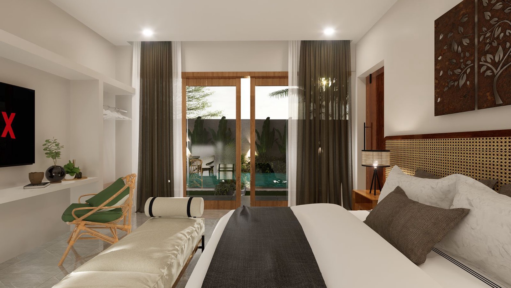 Leasehold 2 Bedrooms Brand New  In Heart Seminyak Bali