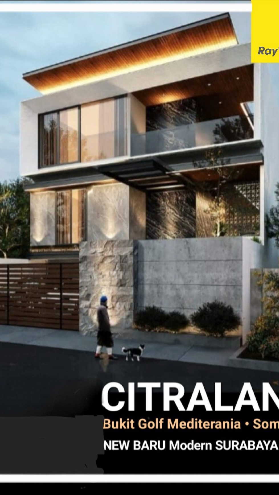 NEW Rumah Bukit Golf Mediterania - Somerset Citraland Sby SMART HOME Facade MARMER Mewah