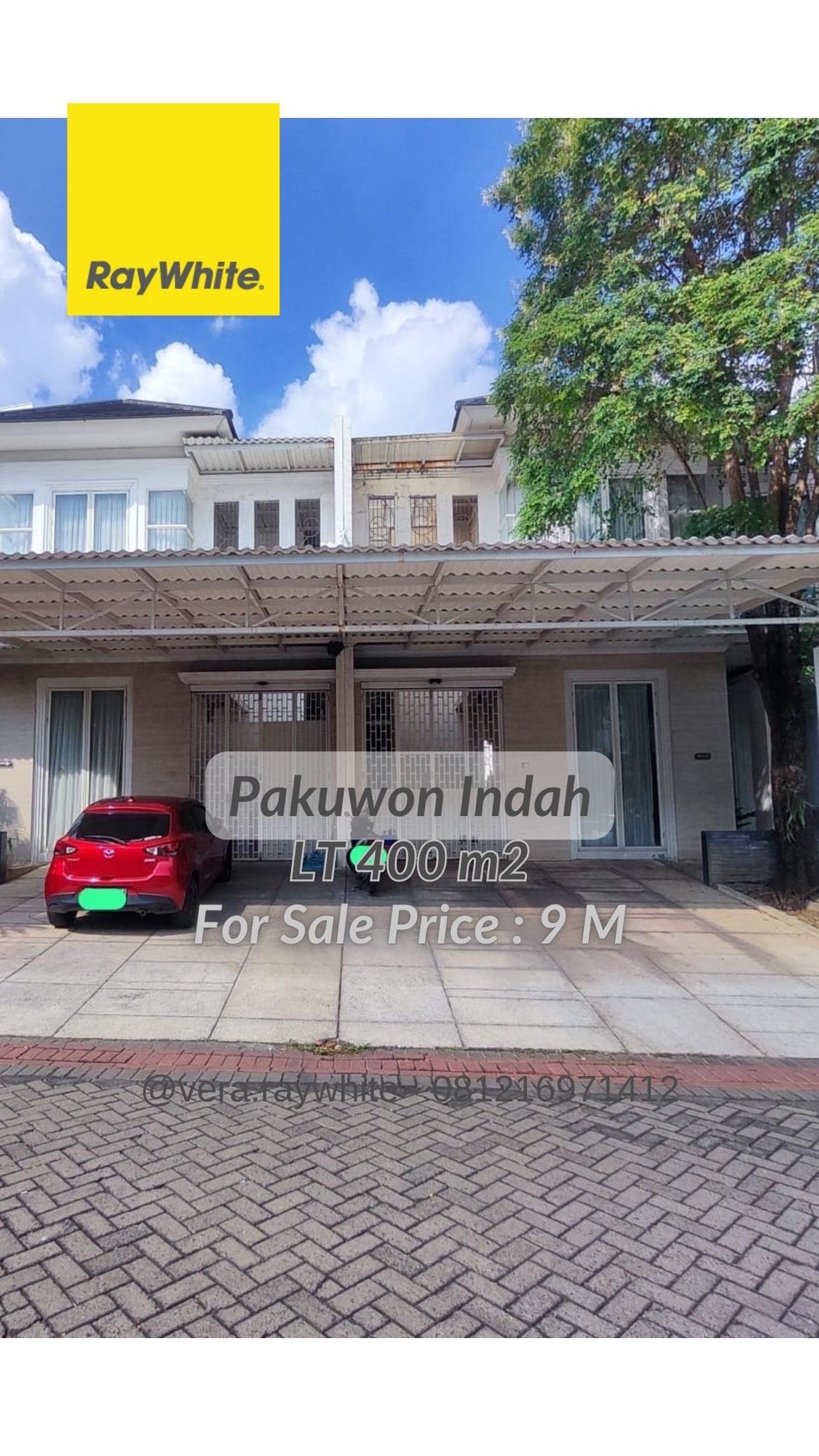 dijual rumah 2 jejer mansion pakuwon indah