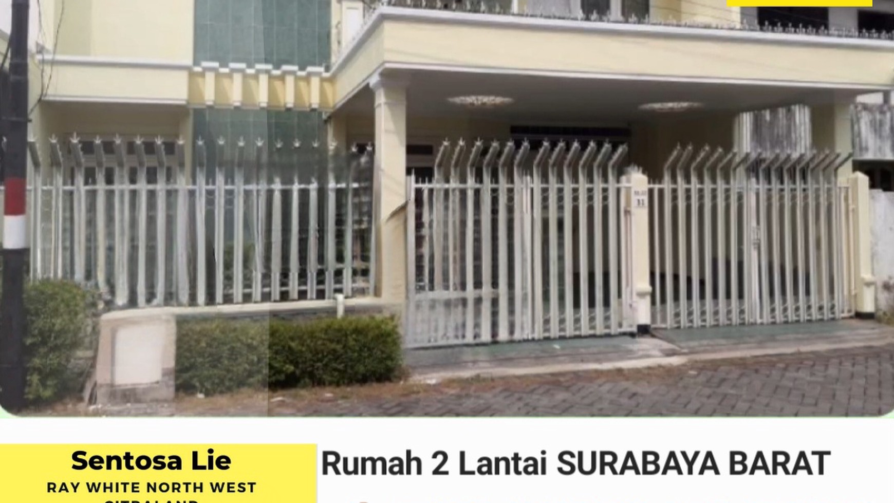 MURAH LUAS Dijual Rumah Tanjungsari Baru dekat Raya Sukomanunggal , Darmo Satelit - Surabaya Barat -  Row Jalan LUAS