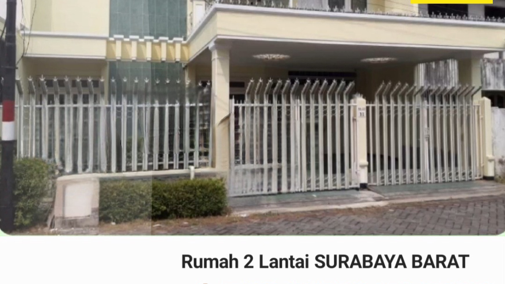 MURAH LUAS Dijual Rumah Tanjungsari Baru dekat Raya Sukomanunggal , Darmo Satelit - Surabaya Barat -  Row Jalan LUAS