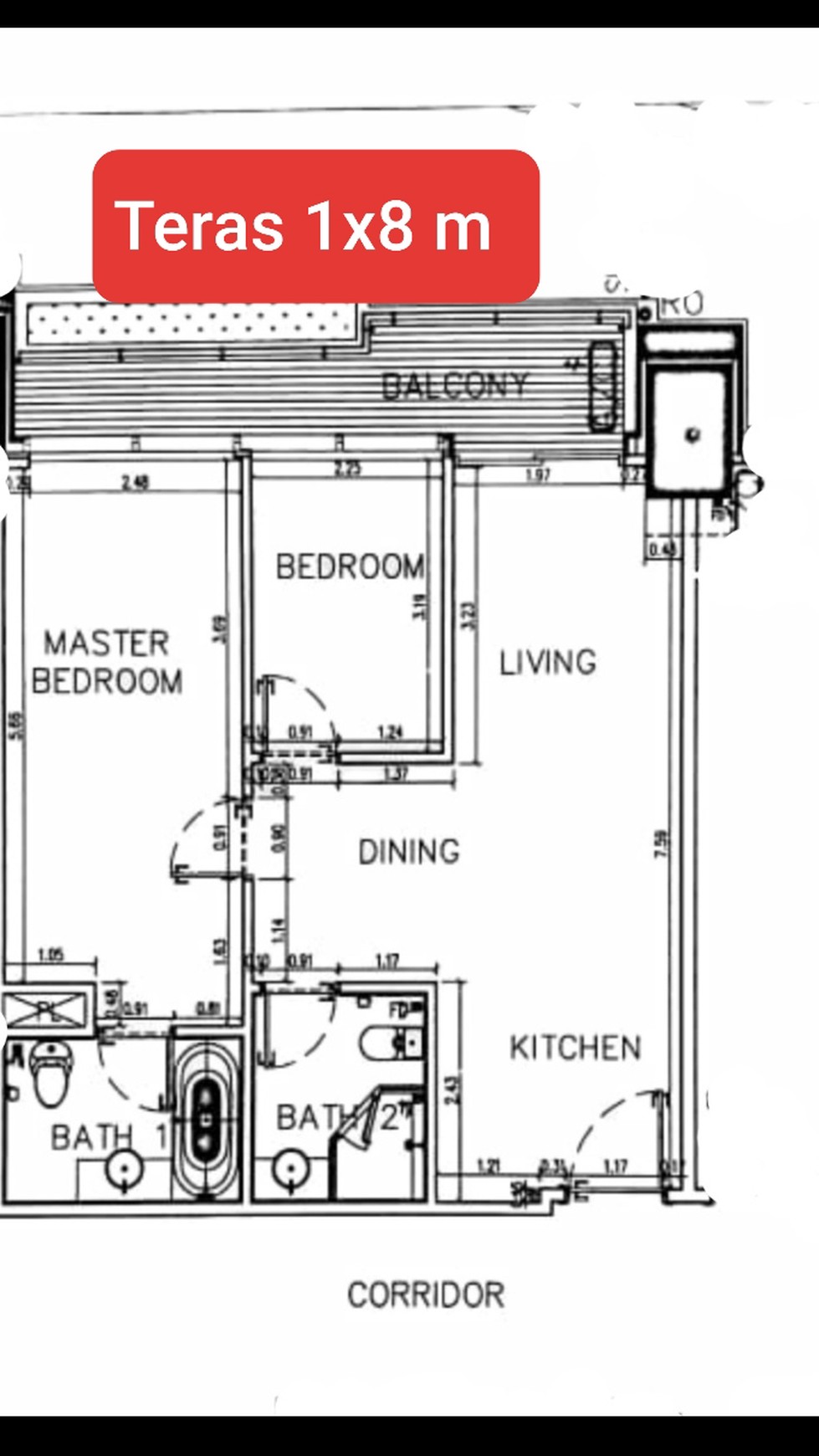 VD 01. Dijual Apartemen The Peak diatas TP 5 Tunjungan Plaza Surabaya