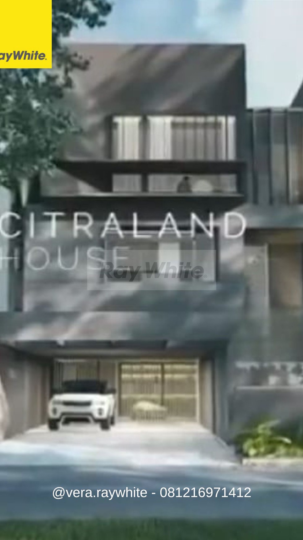 dijual rumah 3 lantai baru modern minimalis citraland