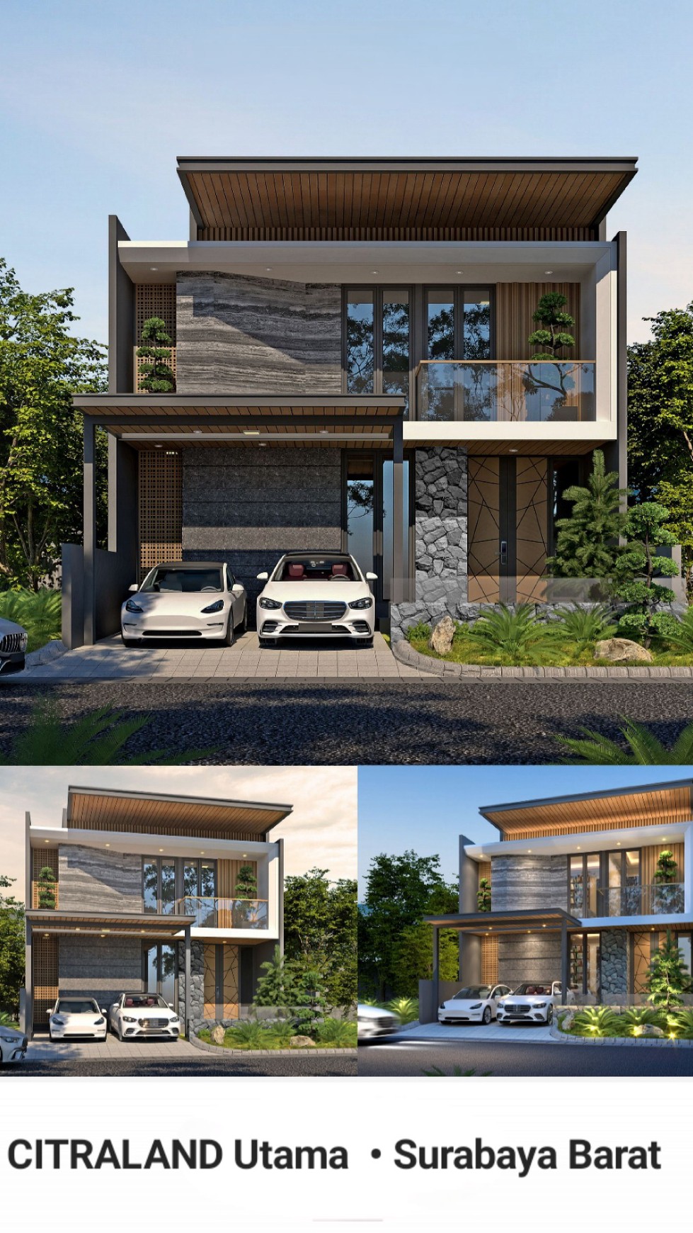 Rumah Baru Citraland Surabaya Barat - Woodland - Waterfront - Eastwood  BONUS SEMI Furniture Modern NEW