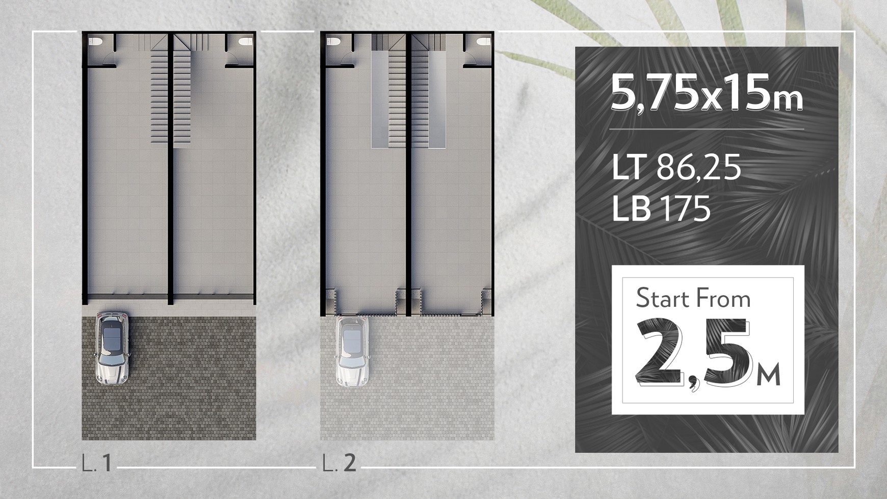 Rumah Hitung Tanah Area Cipete