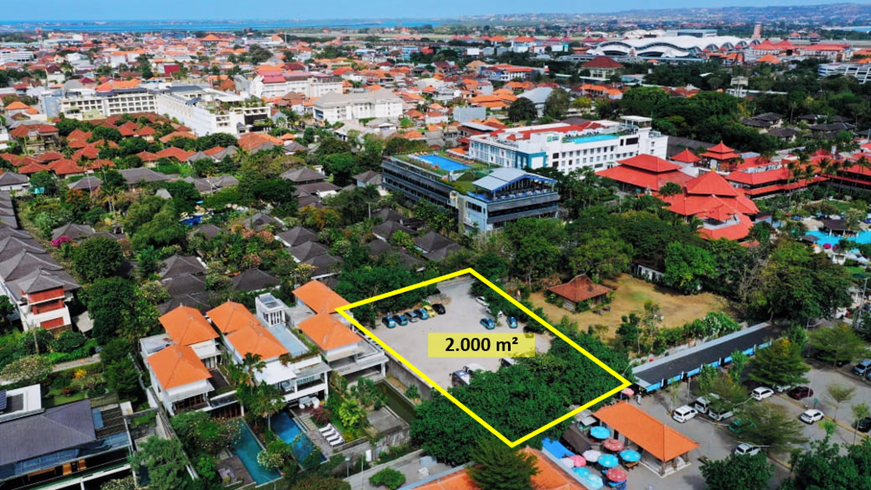 Tanah SHM 2.000 m&#xb2; di Beachfront, Pantai Jerman, Kuta, Bali