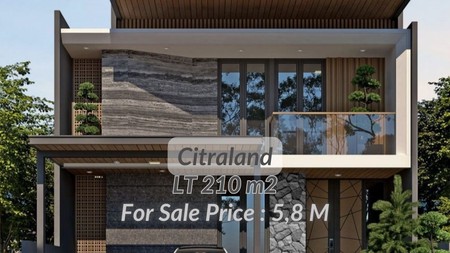 dijual rumah baru 2 lantai minimalis modern citraland