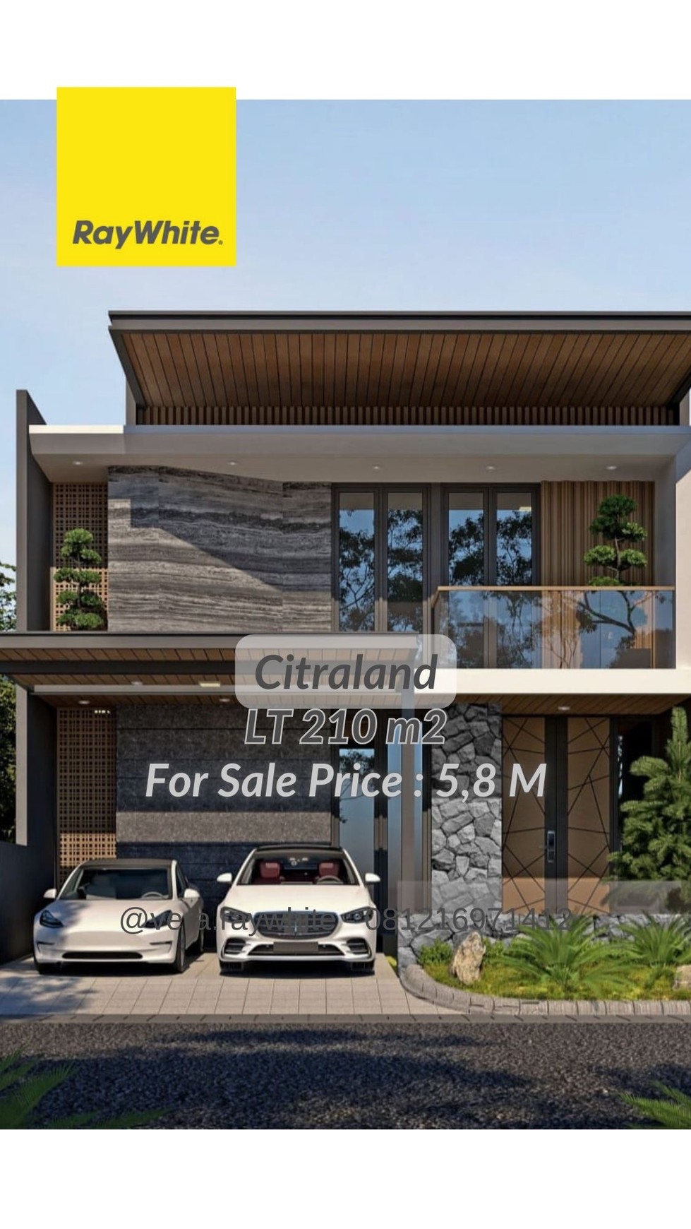 dijual rumah baru 2 lantai minimalis modern citraland