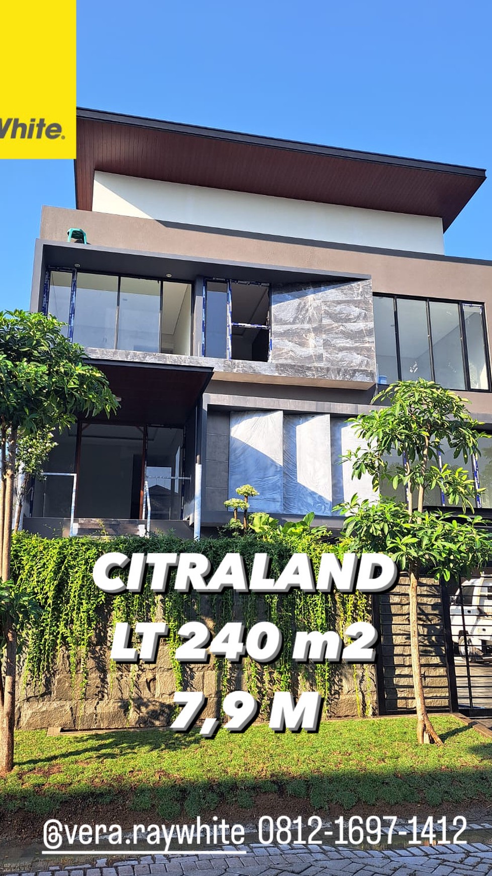 dijual rumah baru new modern 3 lantai somerset citraland