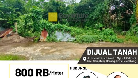 Dijual Tanah di Jl Prajurit Yusuf Zen Lr Nyiur 1 di Sematang Borang