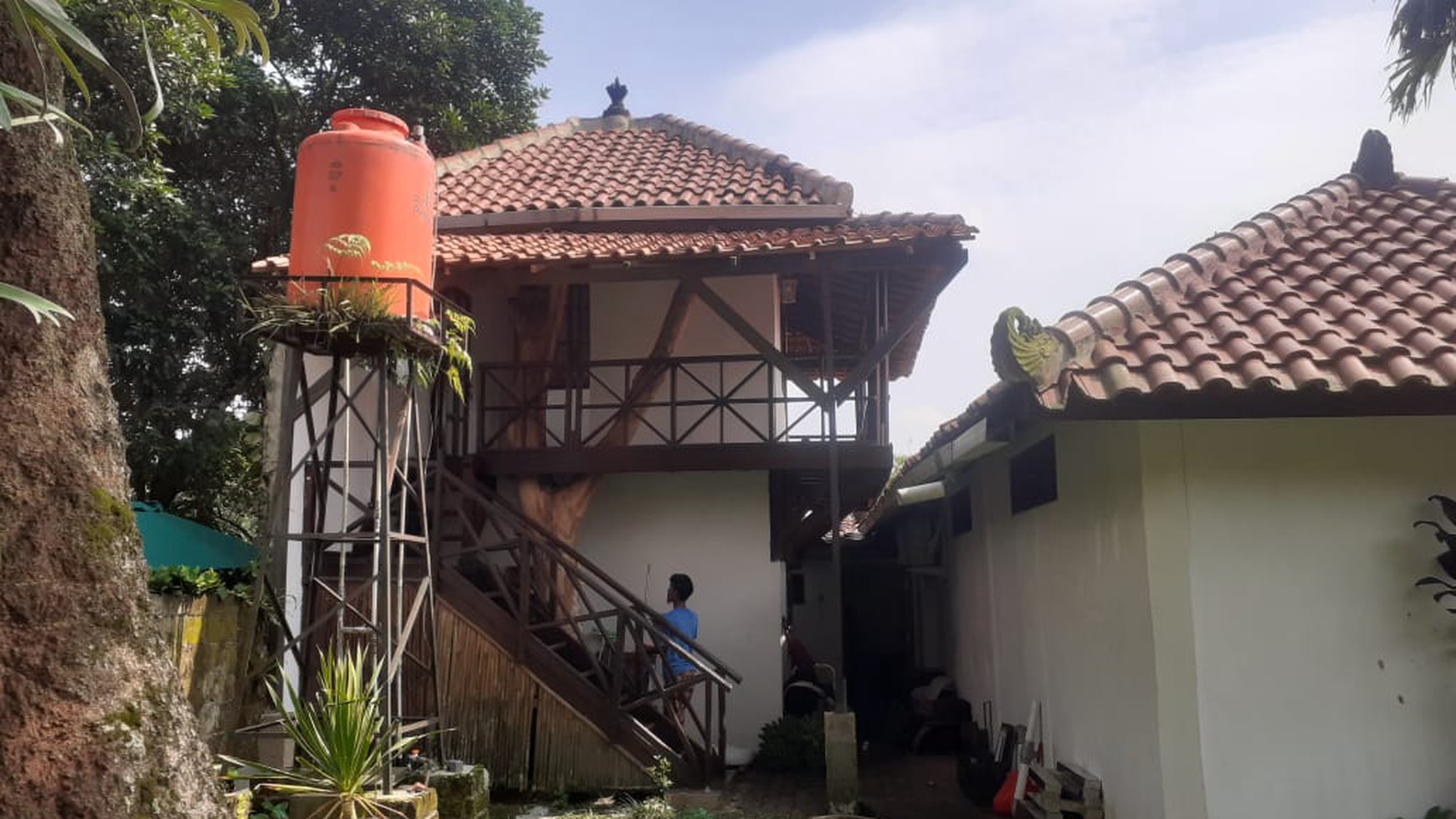 RUMAH MEWAH FULL FURNISHED DI BOGOR DENGAN KOLAM RENANG DAN RUMAH POHON