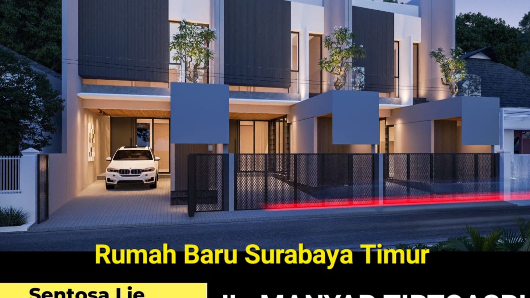 Dijual Rumah Baru Manyar Tirtoasri Surabaya Timur SPESIAL Row Jalan LEBAR 4 Mobil  dekat SMA PETRA 2