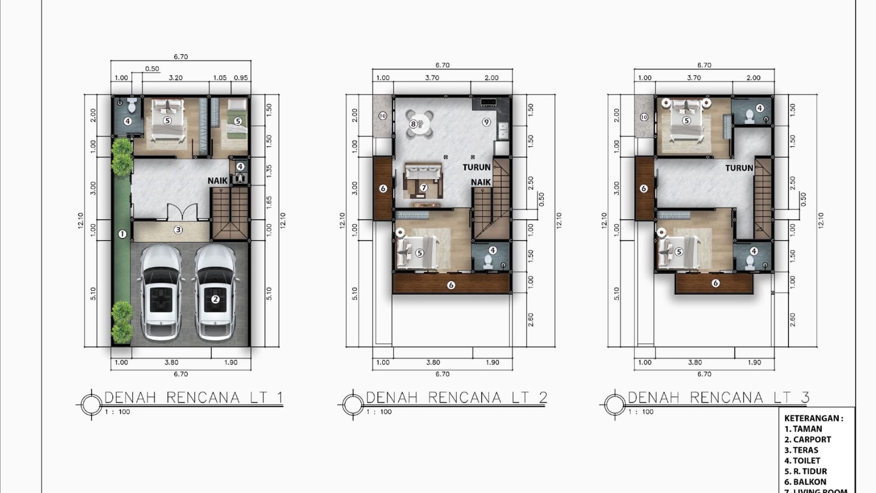 Rumah Hitung Tanah Area Cipete
