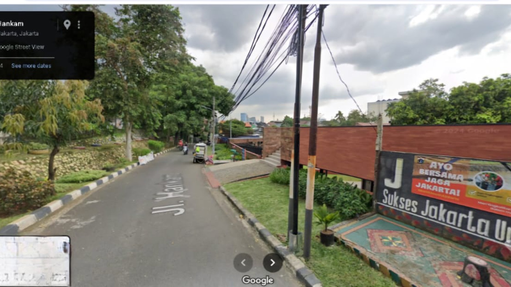 Tanah dan bangunan luas 1900 m2 di jalan Hankam, Ragunan. Pasar Minggu - Jakarta Selatan