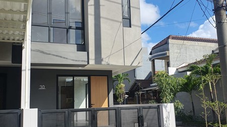 Dijual Rumah Baru Hook Modern Minimalis Strategis di Sutorejo Utara Surabaya Timur