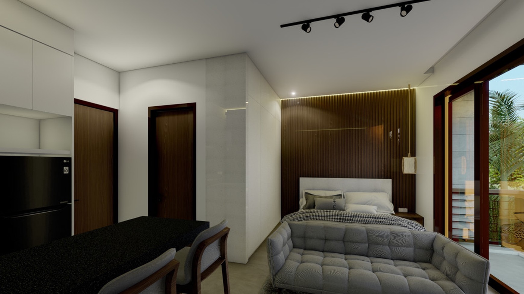 For Sale Leasehold - Brand new modern studio apartment in busy Seminyak