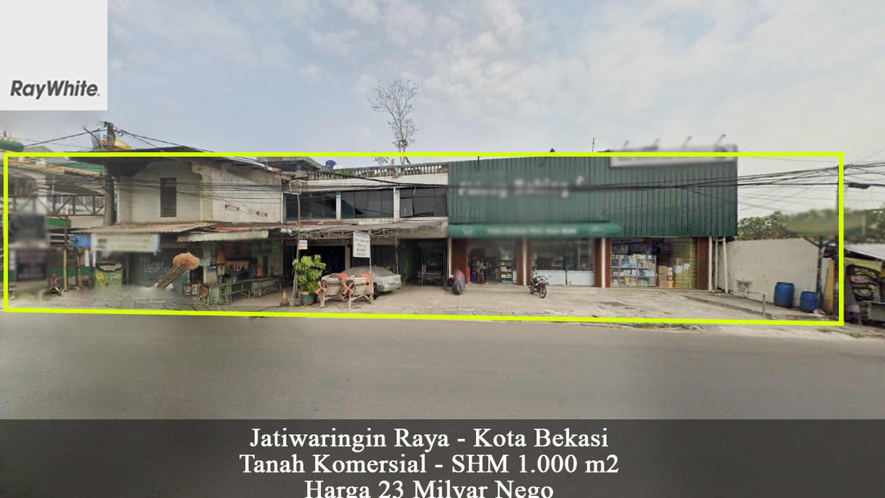 FOR SALE Tanah Komersial Murah Jatiwaringin Raya Kota Bekasi