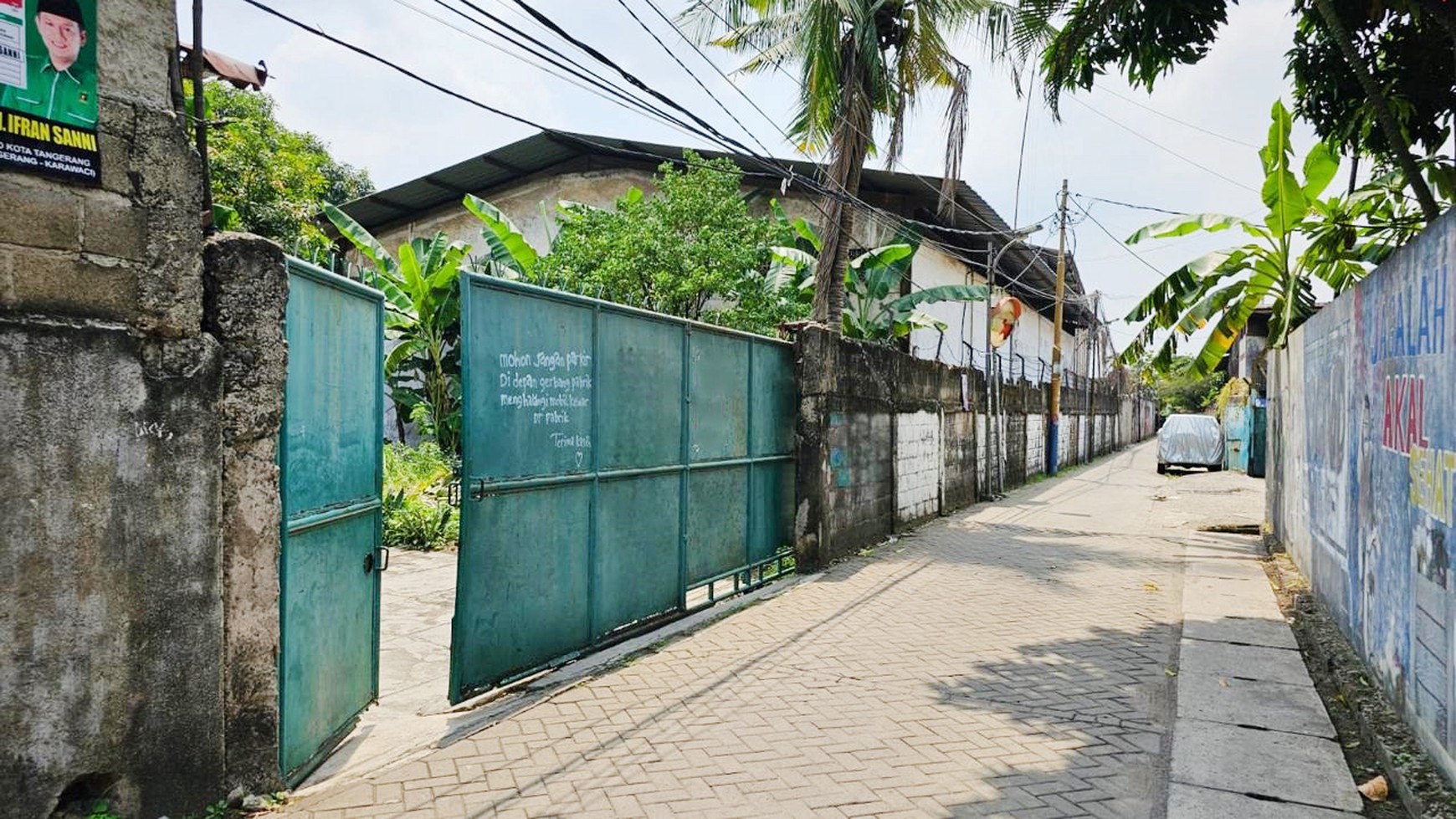 Dijual Gudang Hitung Kavling di Jl Tanah Tinggi, Daan Mogot, Tangerang