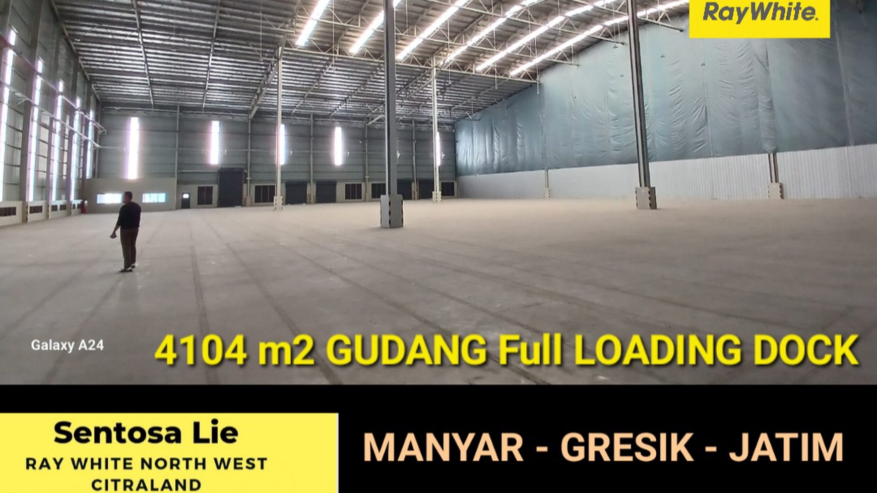 Disewakan 4104 m2 Gudang FULL LOADING DOCK di Manyar - GRESIK JATIM Plus Ada Ruang Kantor