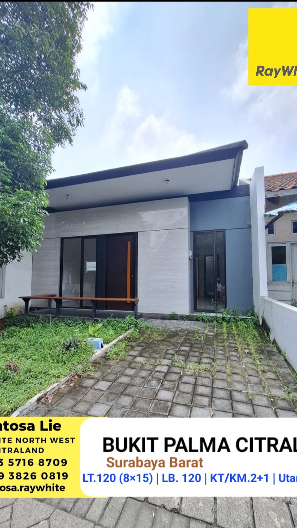 Dijual Rumah Bukit Palma Citraland Surabaya Barat - Minimalis Modern 1 Lantai 