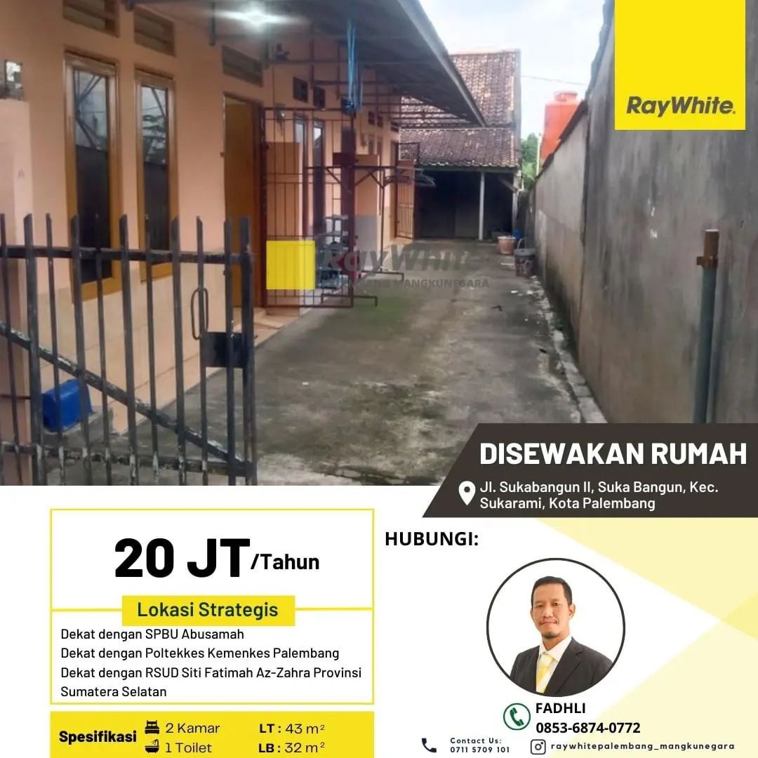 Rumah sewa tengah kota