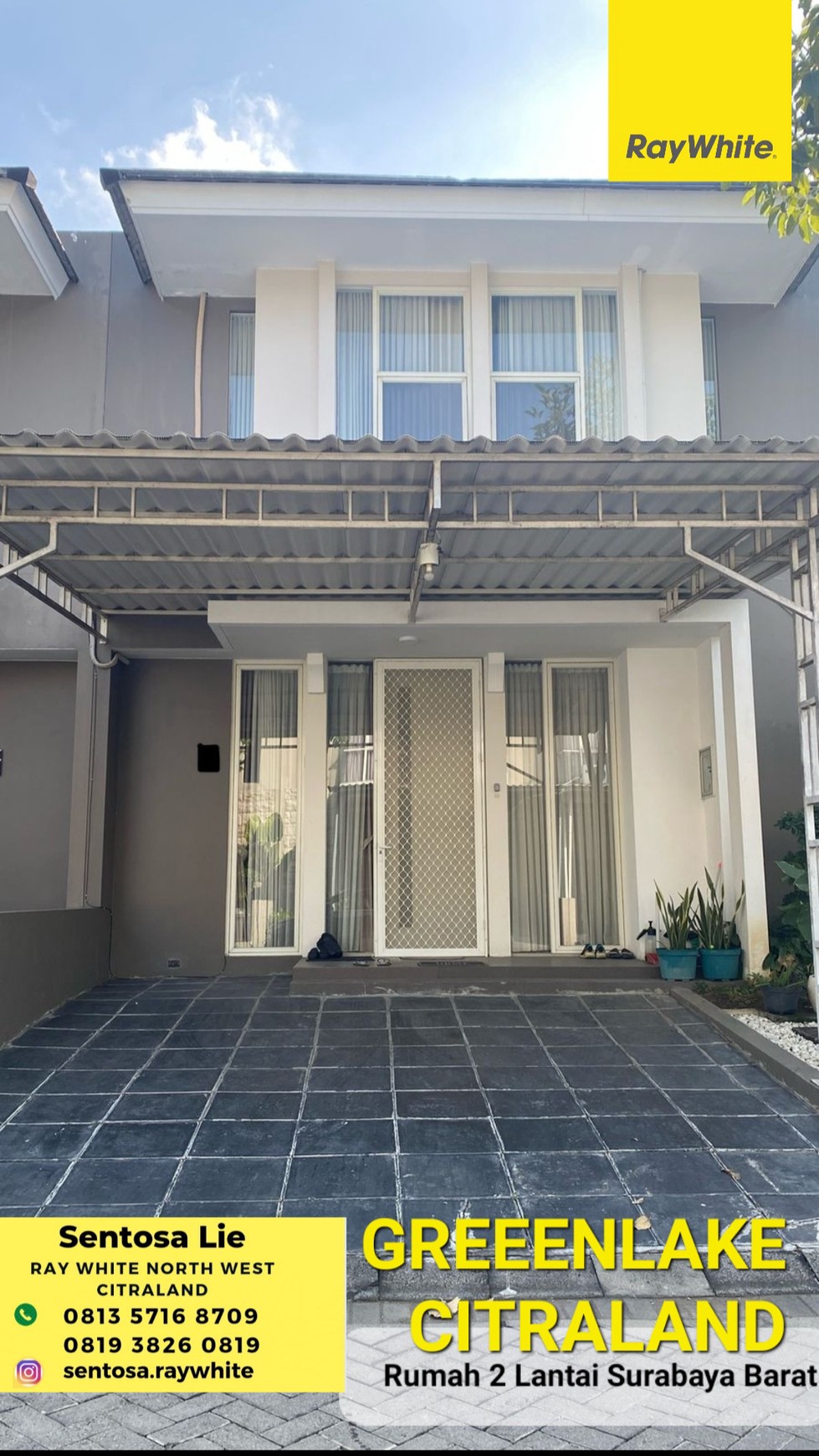 Dijual Rumah The Greenlake Citraland Surabaya Barat Dekat Pakuwon Mall, Wisata Bukit Mas , Ciputra Palimanan Golf