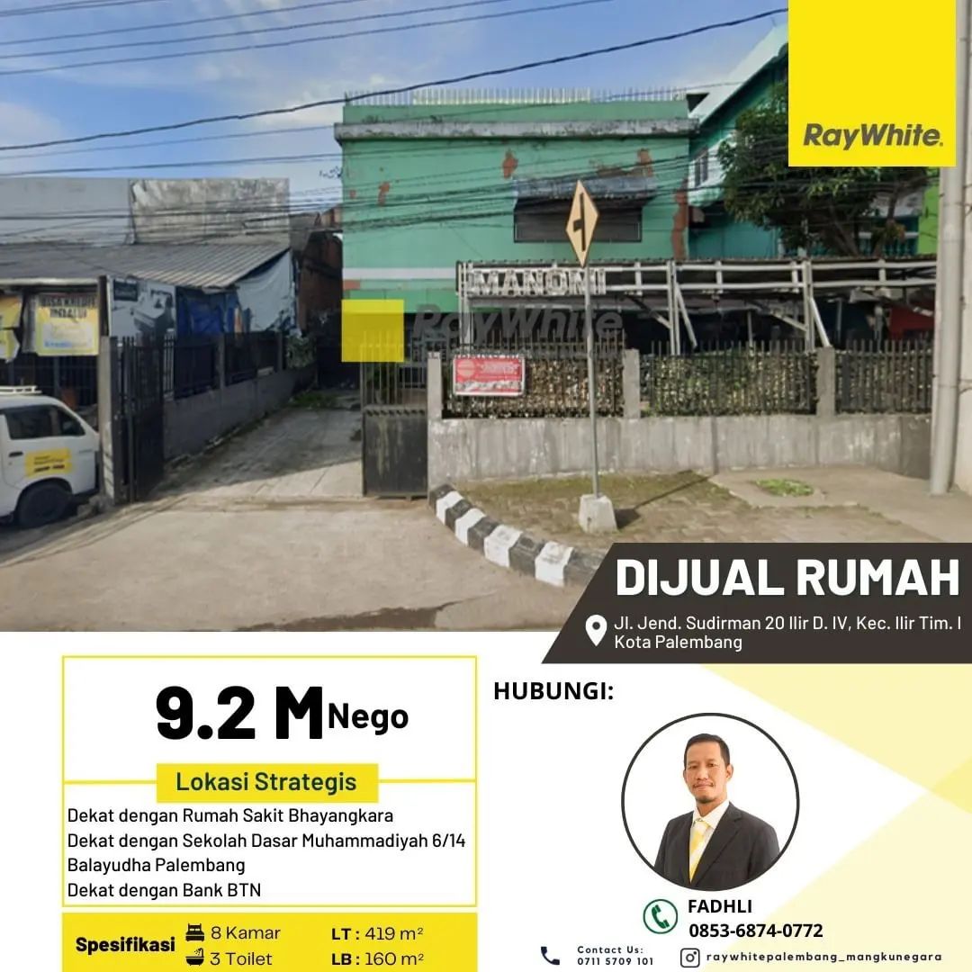 Rumah jual pusat kota palembang