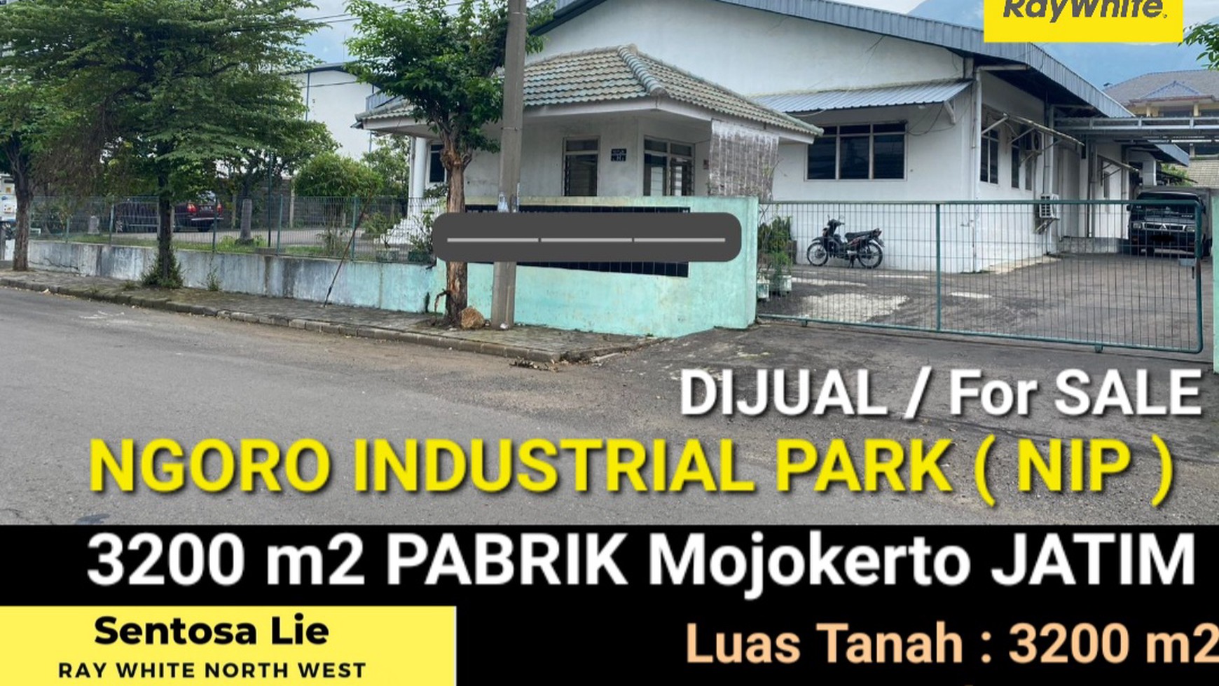 MURAH Dijual 3200 m2 Pabrik Mojokerto di Ngoro Industrial Park  - JATIM - dekat Sidoarjo, Bundaran APPOLO Gempol 