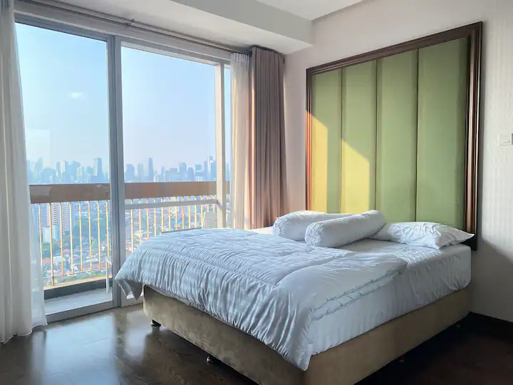 Apartemen 2 Kamar Tidur Full Furnished Di The Mansion At Kemang View Perkotaan Memukau Di Lantai 35