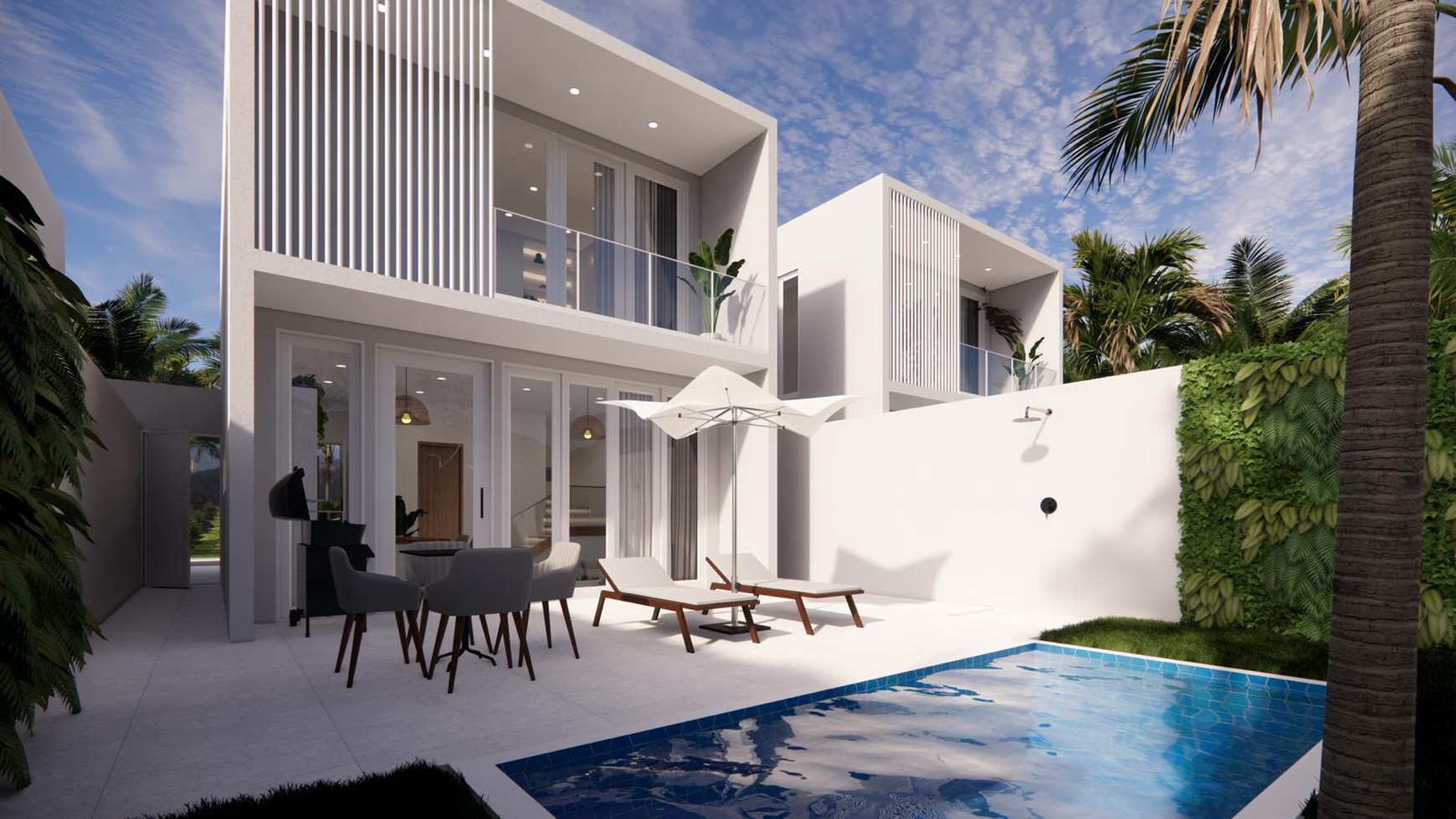 For Sale Leasehold - Brand new modern minimalistic villa close to Melasti beach and Green bowl 