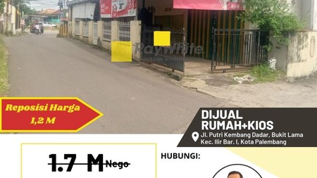 Rumah + Kios Dijual Cepat