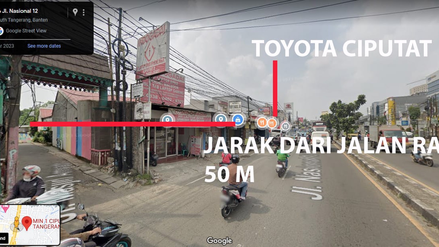 Tanah Jl Dewi Sartika, Ciputat