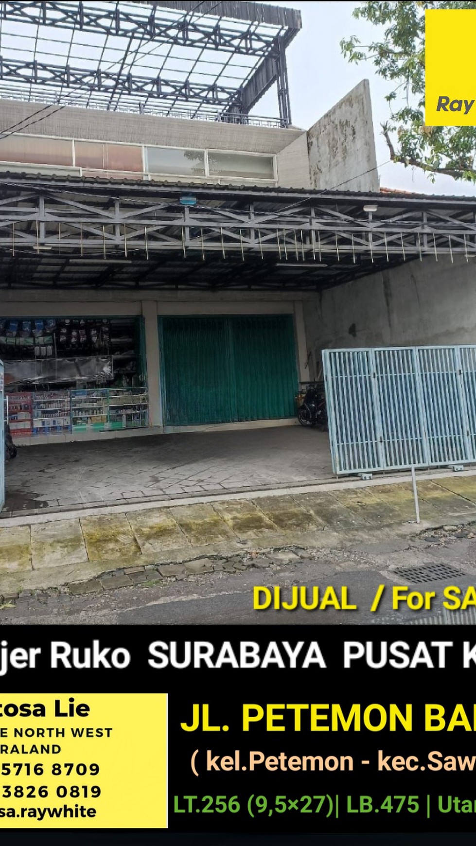 MURAH Dijual 2 Jejer Ruko Petemon Barat Surabaya Pusat Kota - 5 menit ke Tunjungan Plaza