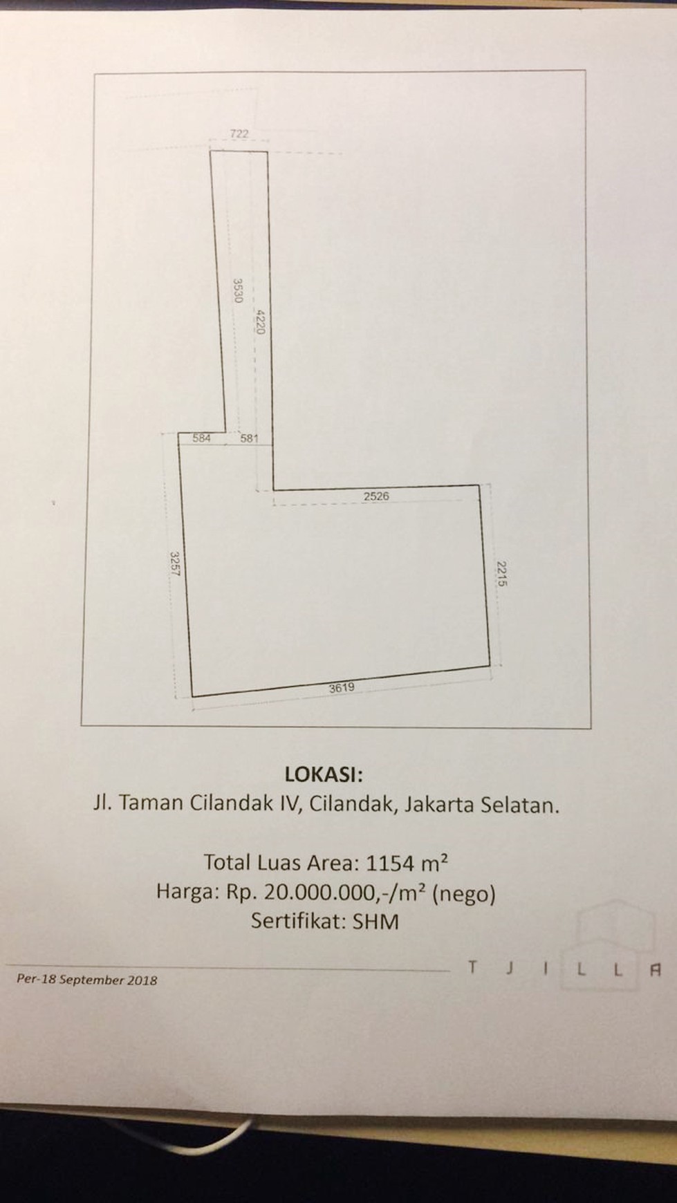 Kavling Siap Bangun Di Taman Cilandak Jakarta Selatan