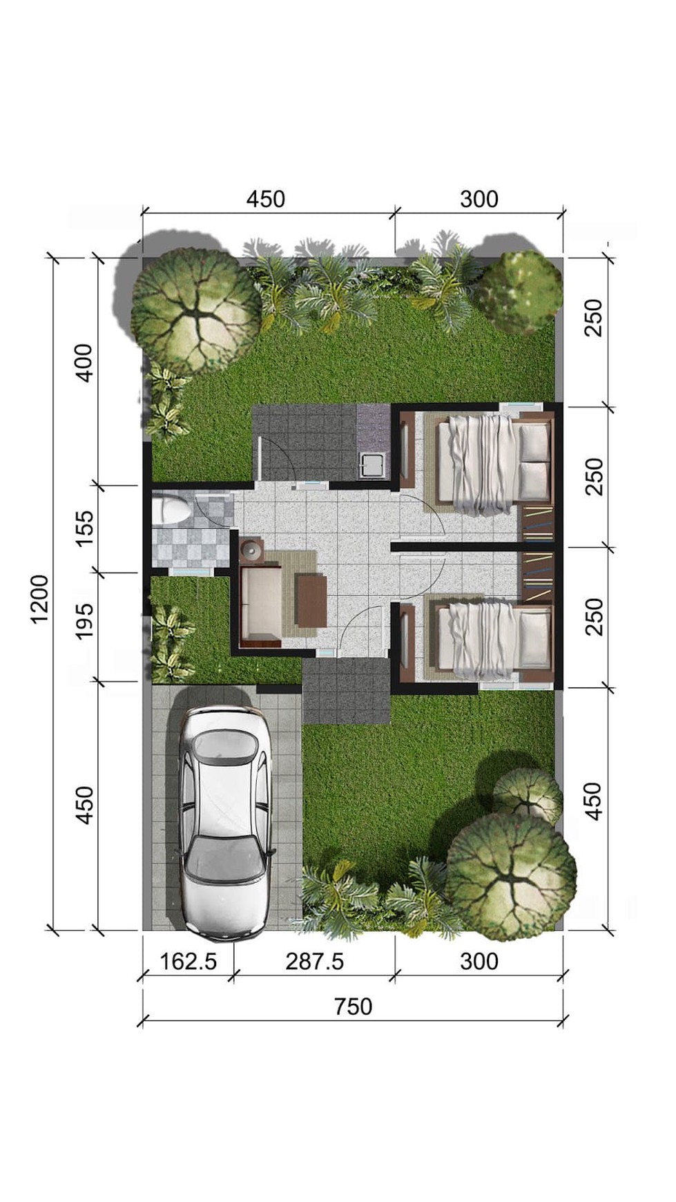 Rumah Murah Siap Huni Citra Harmoni Cluster Riverside