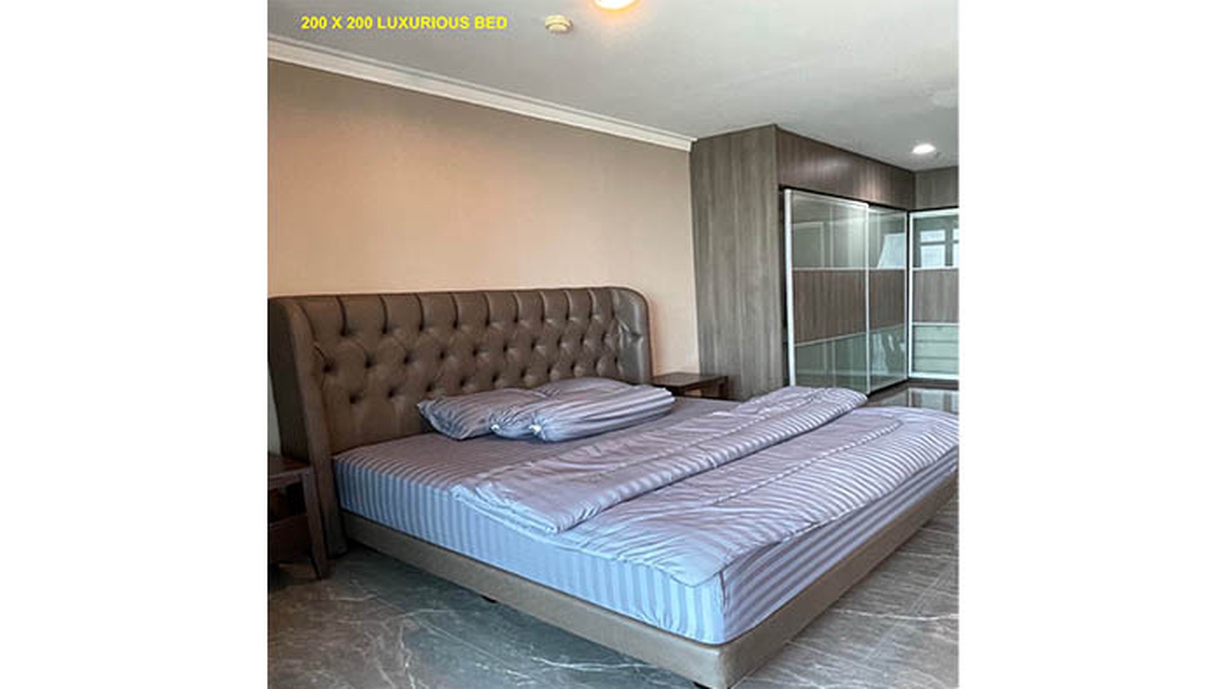 Exclusive Apartment with spacious master bedroom with soundproof window balcony with pool view & sunrise, at Residence 8