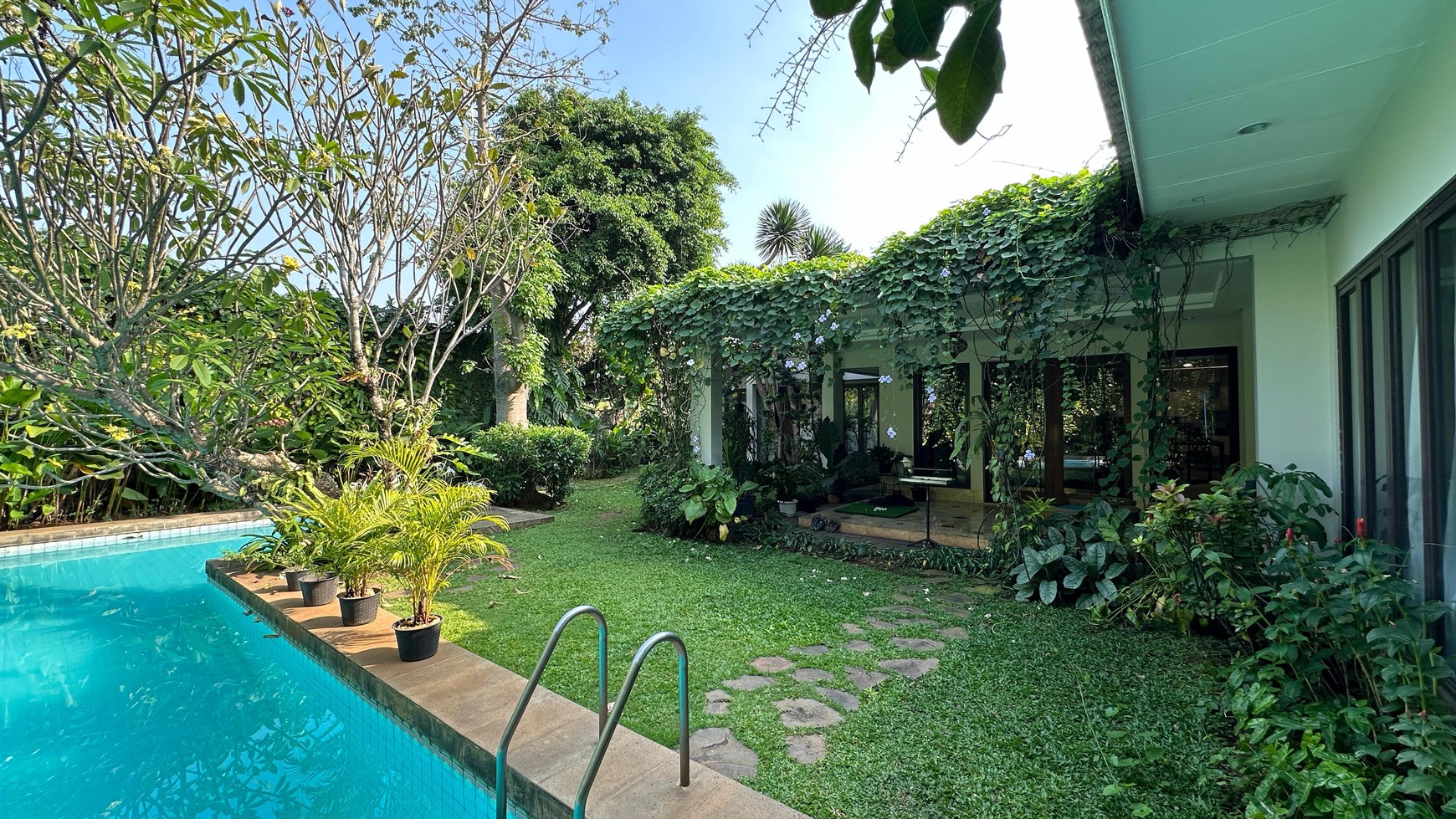 Newly renovated bright house and spacious backyard with full furnish near kemang 