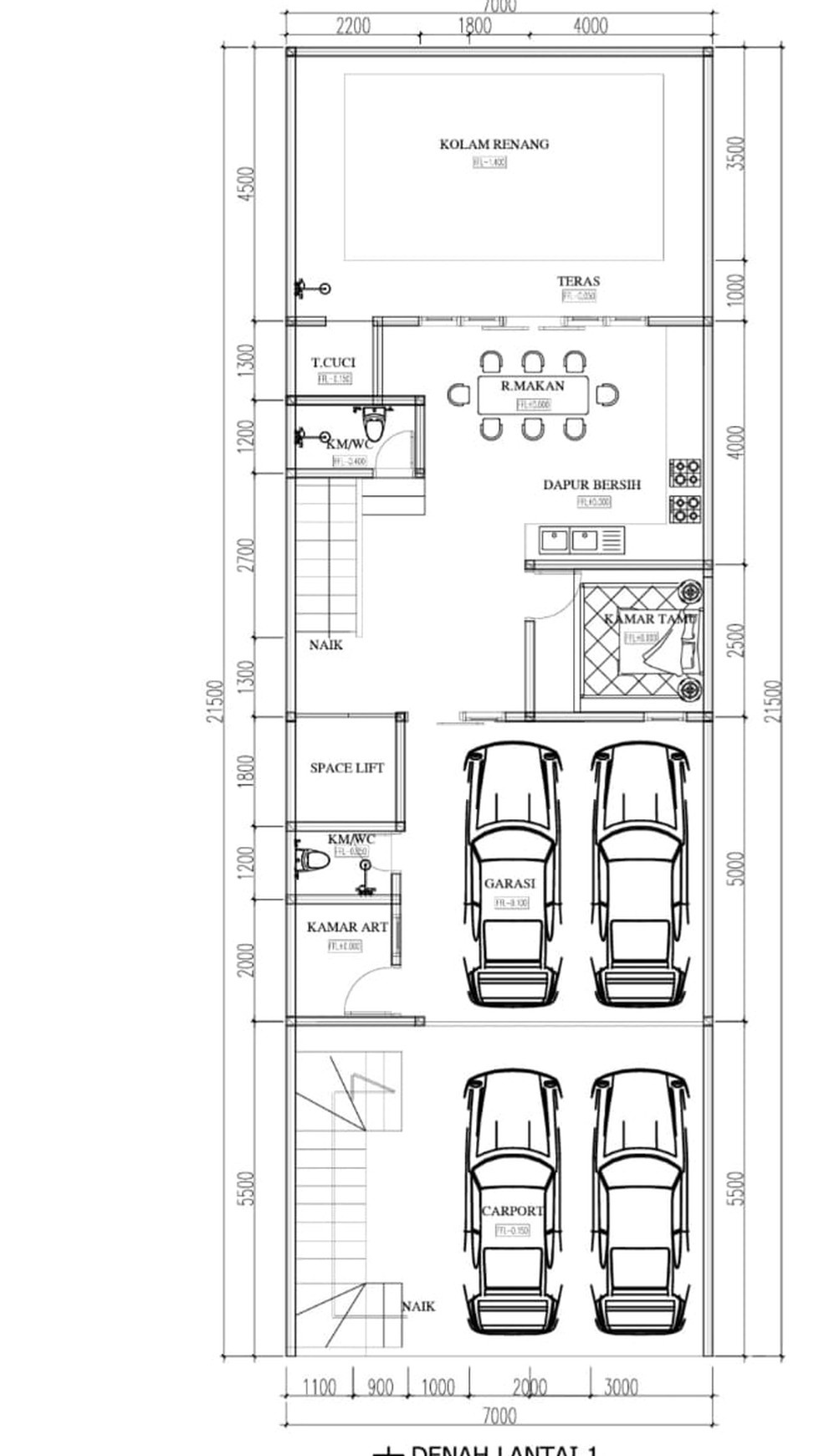 Rumah Hitung Tanah Area Cipete