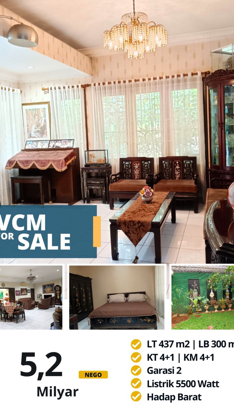 Rumah Hitung Tanah Area Cipete