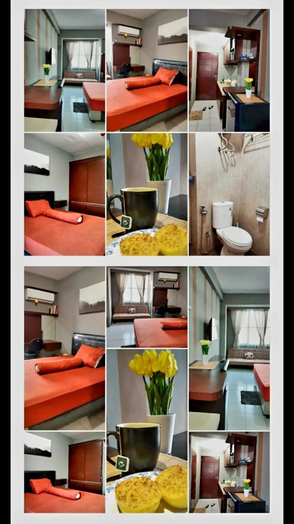 Apartemen type studio fully furnished, siap huni di Bandung