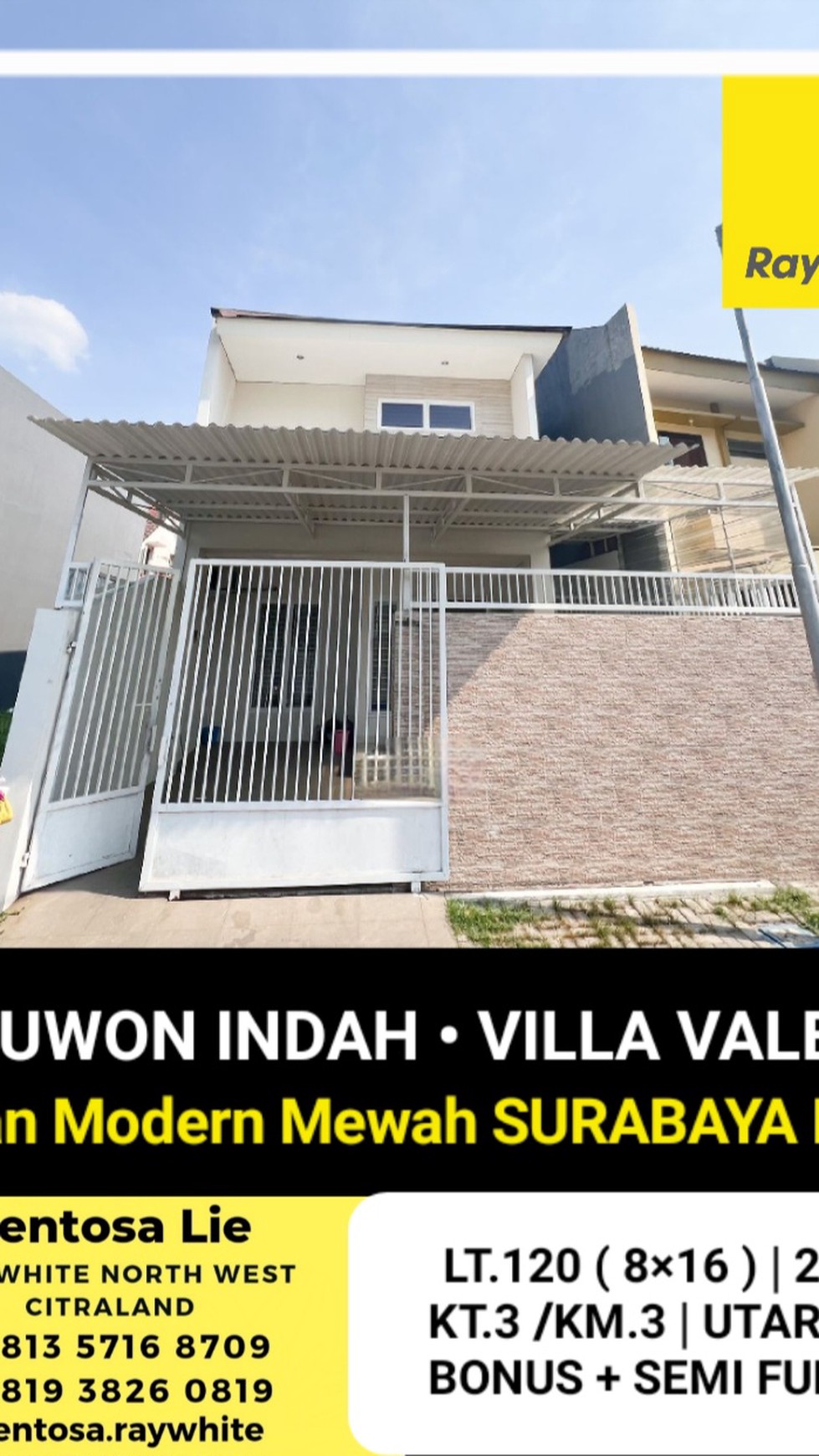 MURAH Dijual Rumah Pakuwon Indah Villa Valensia SEMI FURNITURE Mewah dekat Pakuwon Mall, PTC, Supermall