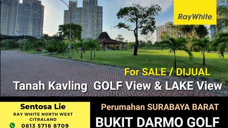 MURAH Rp.35 jt/m2 Tanah Kavling Bukit Darmo Golf - cluster Peninsula BLOK D - GOLF View + LAKE View