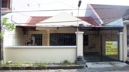 Rumah di Kutisari Indah Utara Surabaya Selatan, Bagus + Terawat, Siap Huni, DISEWAKAN JUGA...!!