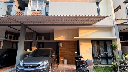 RUMAH MINIMALIS FULLFURNISH DALAM TOWN HOUSE JL UNTA BINTARO, TANGERANG SELATAN #CH